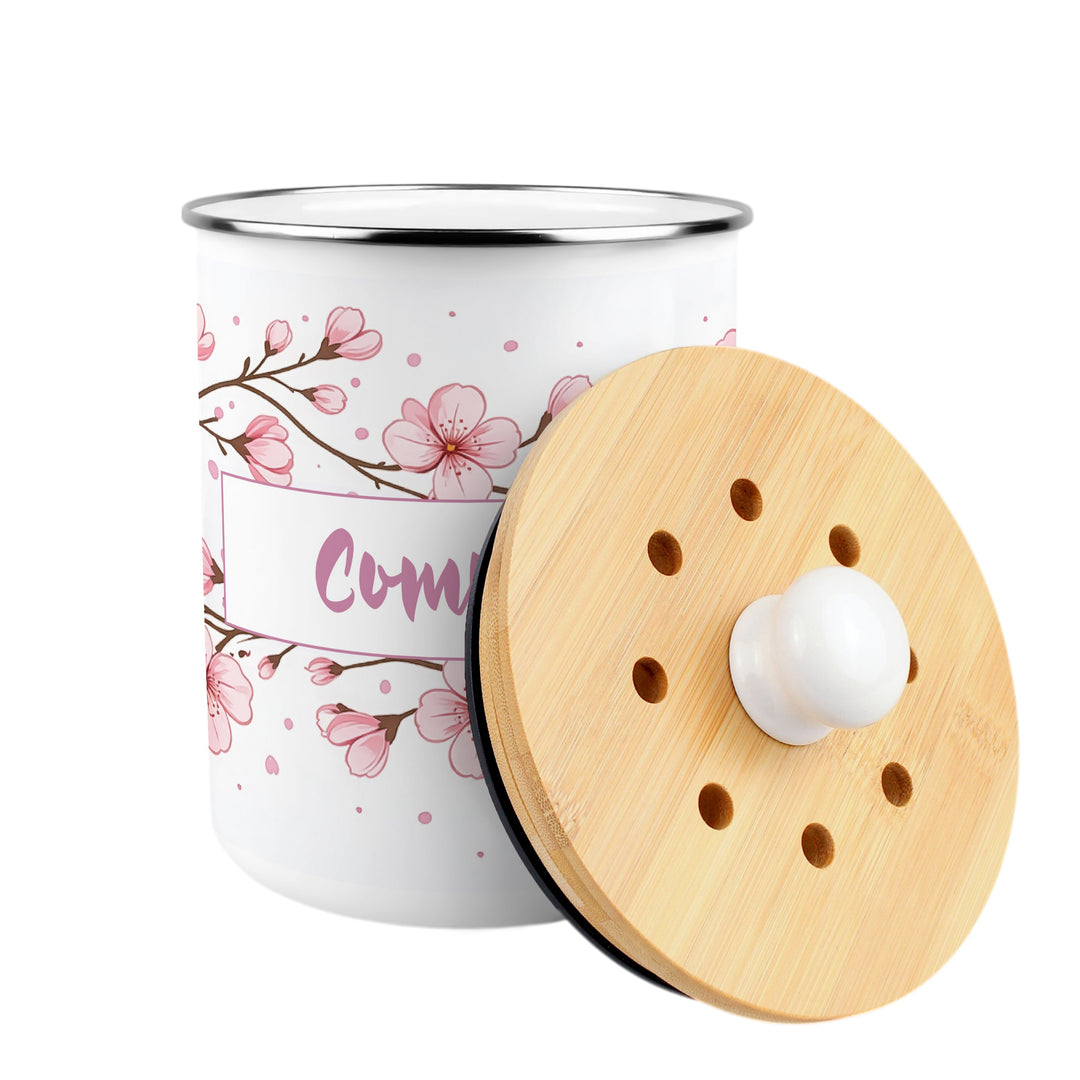 Purely Home Cherry Blossoms Toller Compost Caddy