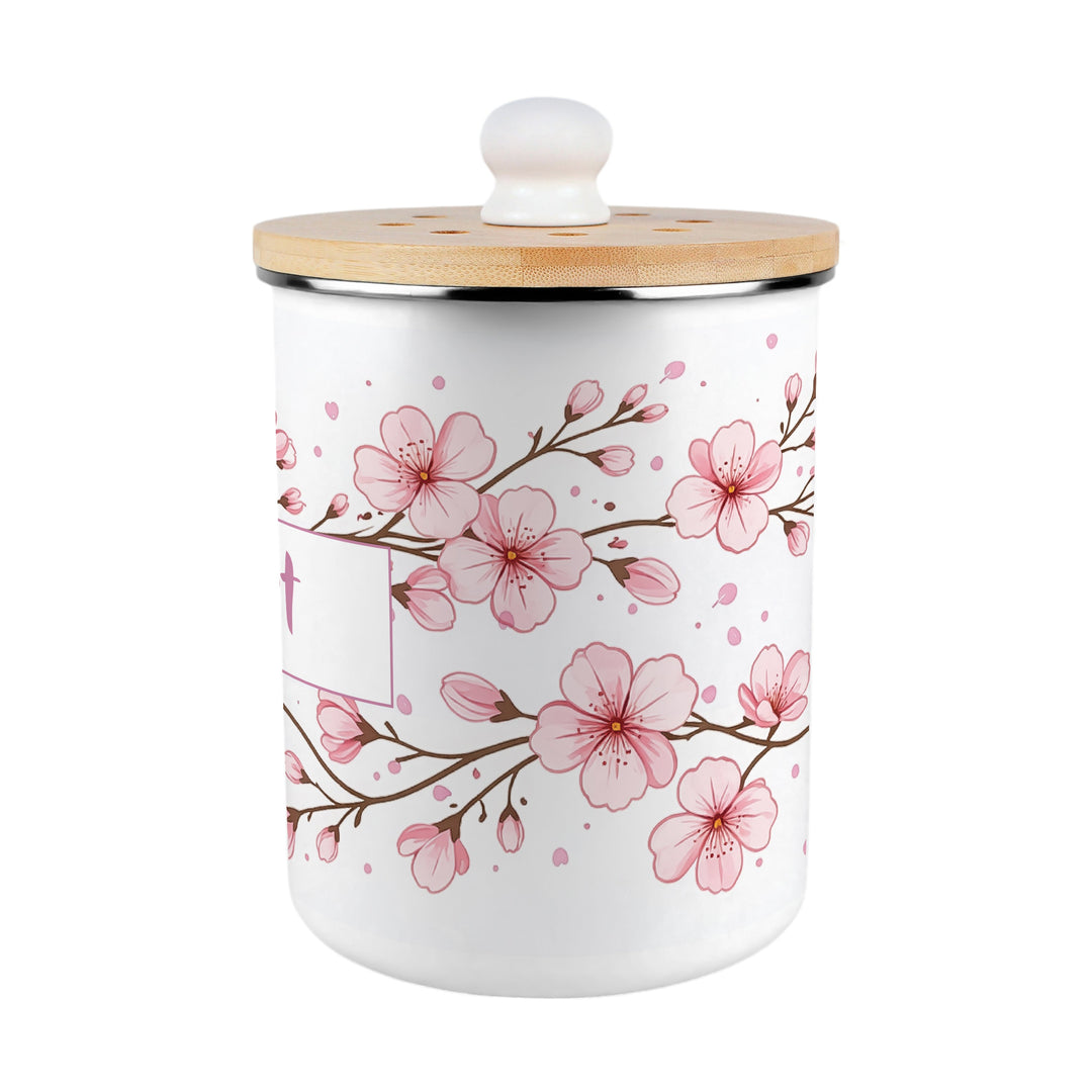 Purely Home Cherry Blossoms Toller Compost Caddy