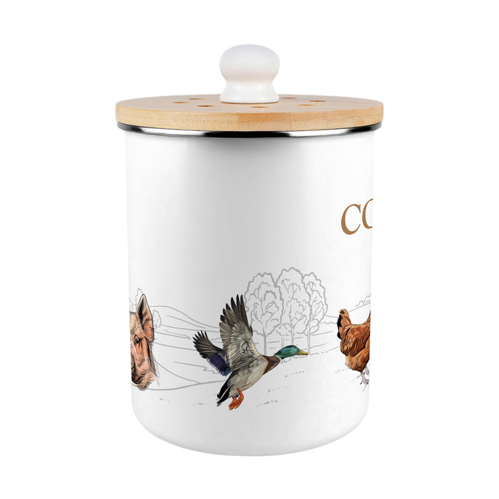 Purely Home Country Farm Animals Toller Compost Caddy