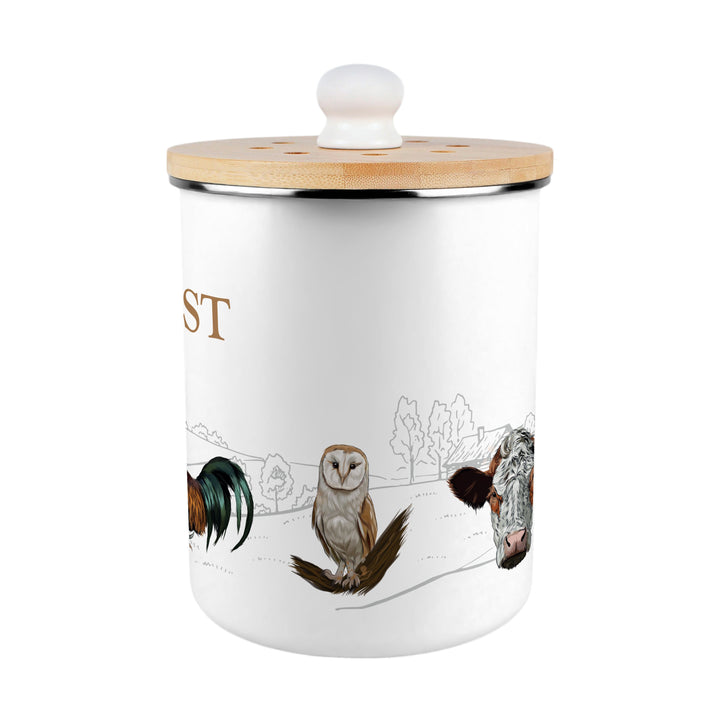Purely Home Country Farm Animals Toller Compost Caddy