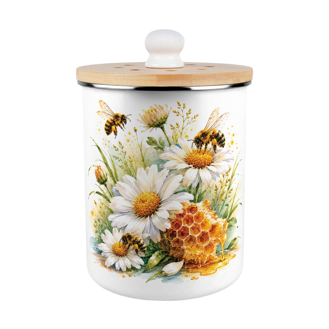 Purely Home Daisy Bees Toller Compost Caddy