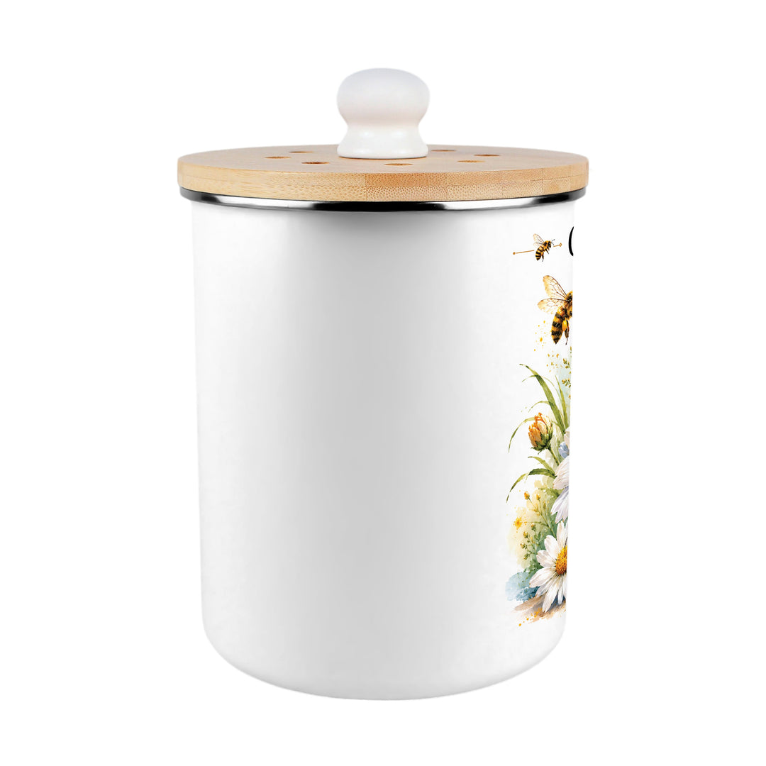 Purely Home Daisy Bees Toller Compost Caddy