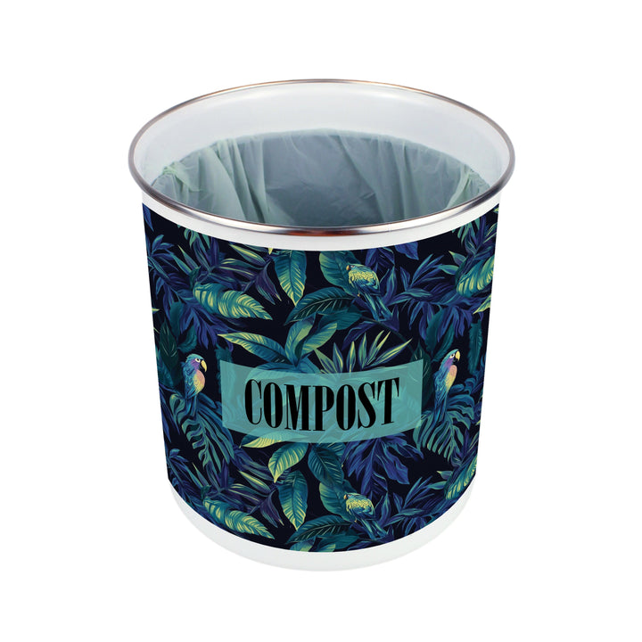 Purely Home Tropical Parrots Toller Compost Caddy