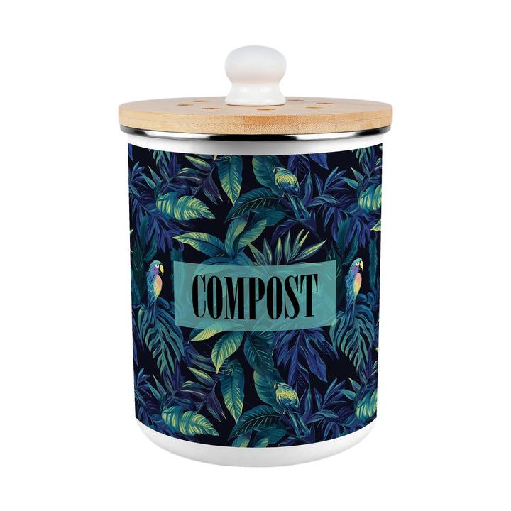 Purely Home Tropical Parrots Toller Compost Caddy