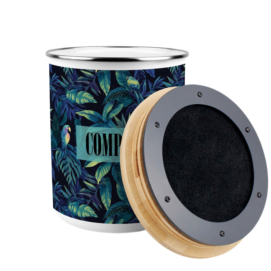 Purely Home Tropical Parrots Toller Compost Caddy