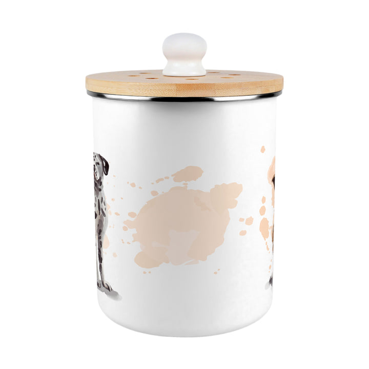 Purely Home Illustrated Dogs Toller Compost Caddy