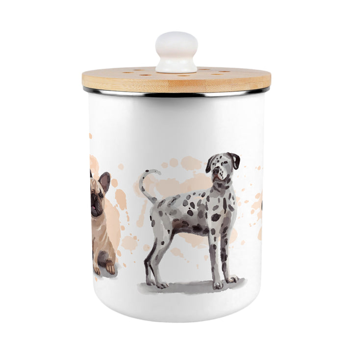 Purely Home Illustrated Dogs Toller Compost Caddy