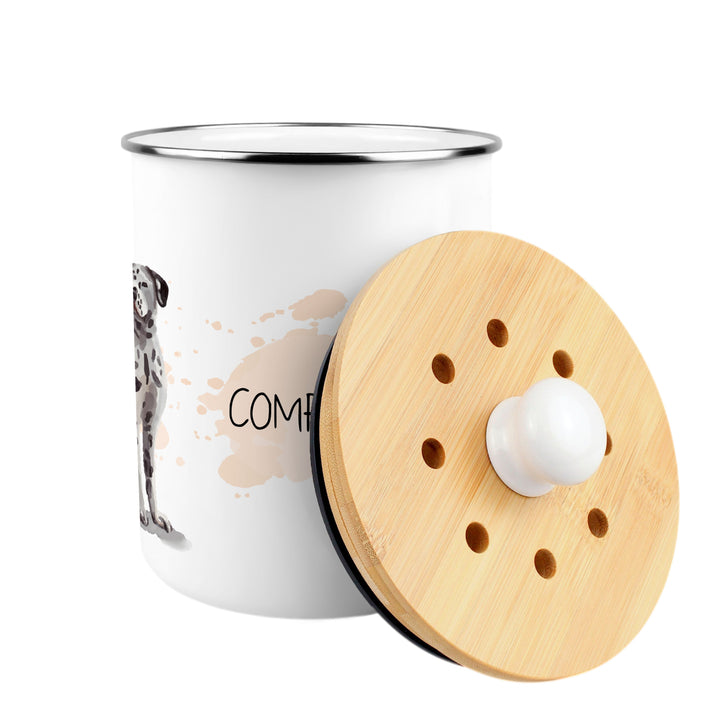 Purely Home Illustrated Dogs Toller Compost Caddy