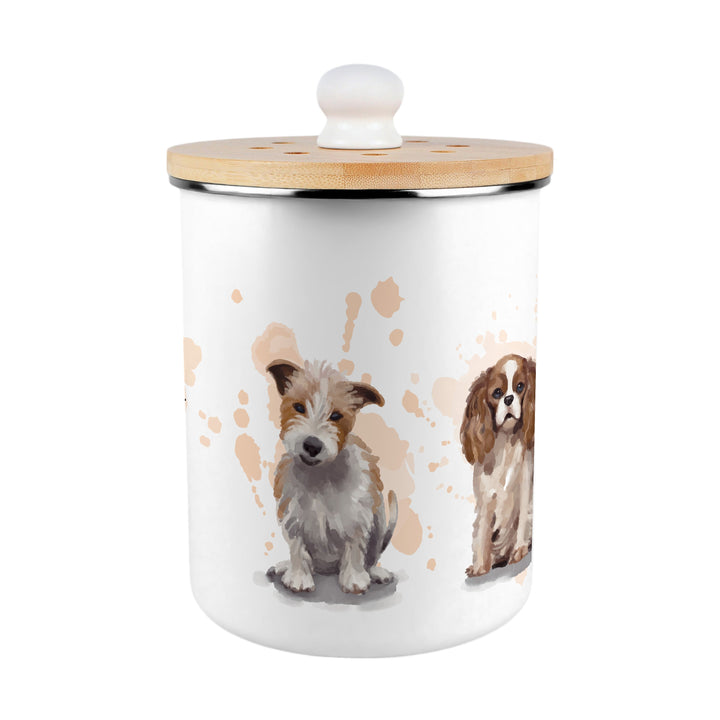 Purely Home Illustrated Dogs Toller Compost Caddy