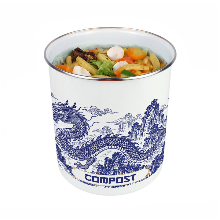 Purely Home Dragon Temple Toller Compost Caddy