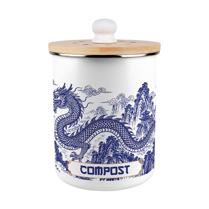 Purely Home Dragon Temple Toller Compost Caddy