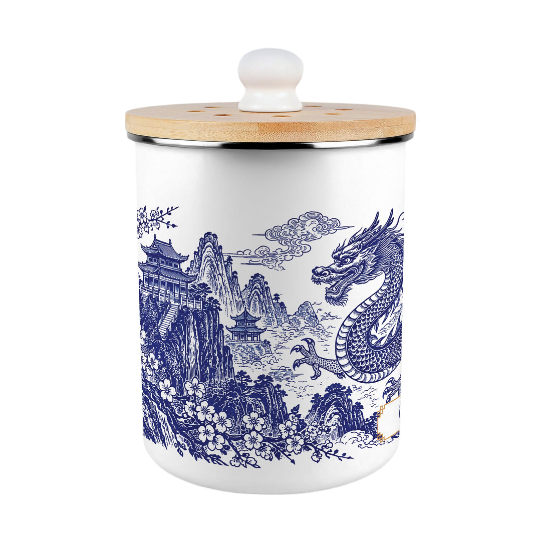 Purely Home Dragon Temple Toller Compost Caddy