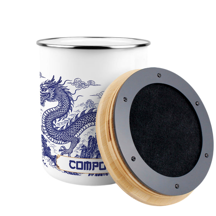 Purely Home Dragon Temple Toller Compost Caddy