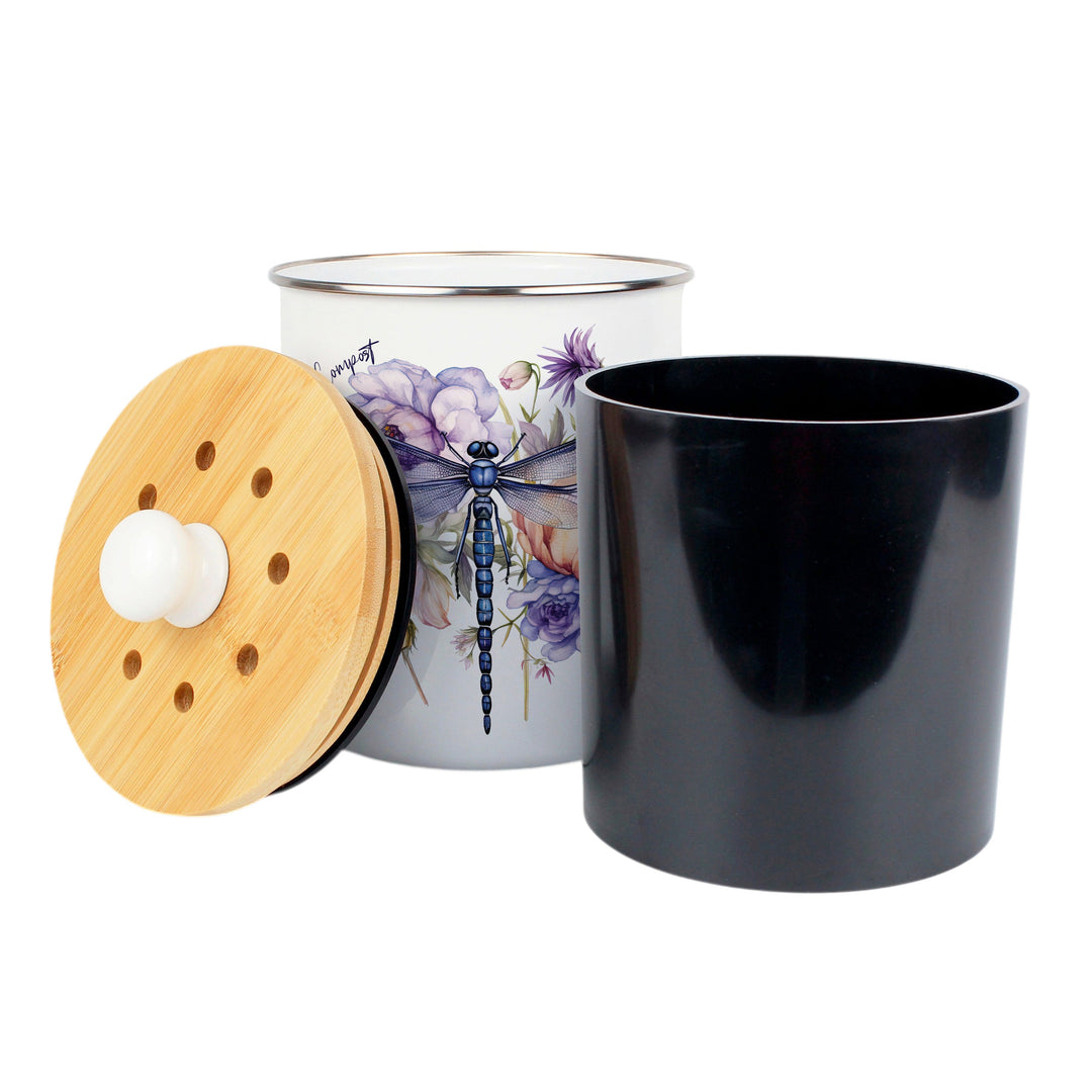 Purely Home Dragonfly Toller Compost Caddy