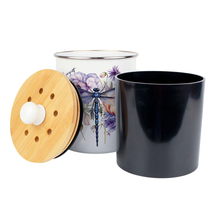 Purely Home Dragonfly Toller Compost Caddy
