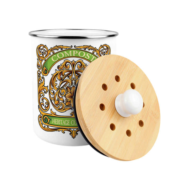 Purely Home French Nouveau Toller Compost Caddy