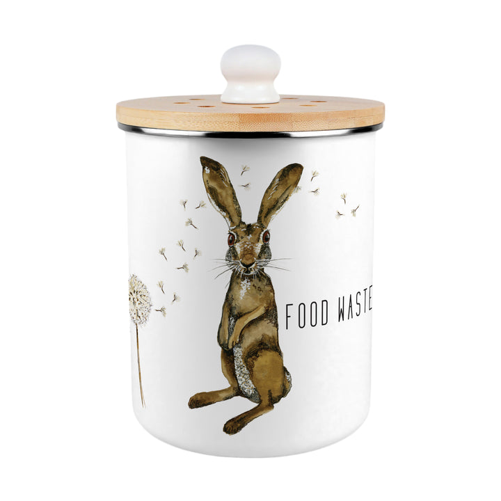 Purely Home Hare & Dandelions Toller Compost Caddy