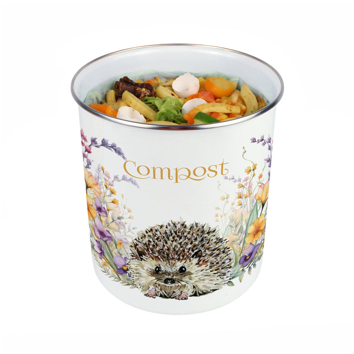 Purely Home Harriet Hedgehog Toller Compost Caddy