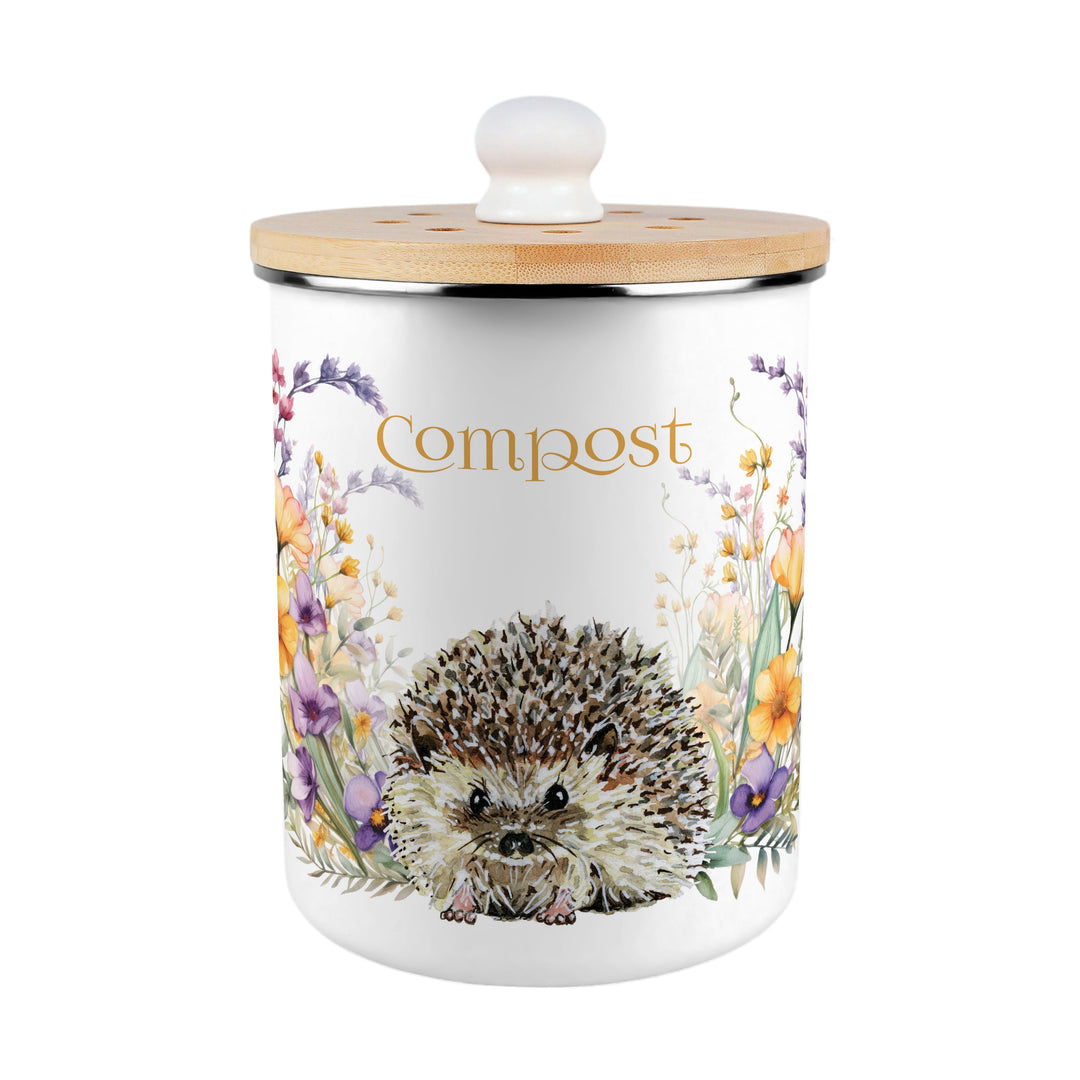Purely Home Harriet Hedgehog Toller Compost Caddy