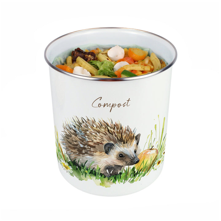 Purely Home Hedgehog & Apple Toller Compost Caddy
