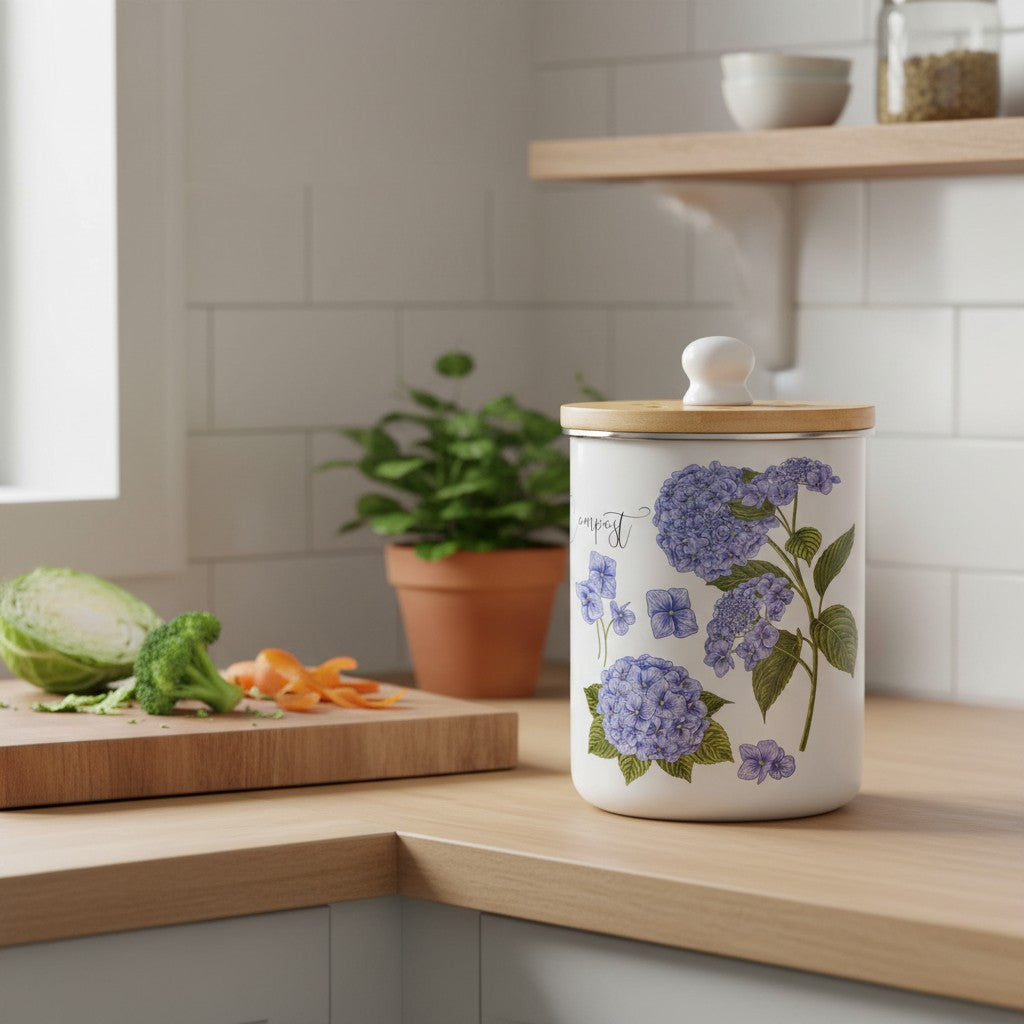 Purely Home Hydrangea Toller Compost Caddy