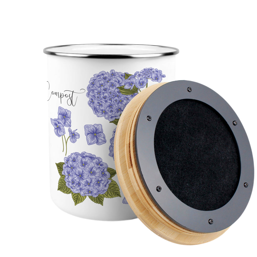 Purely Home Hydrangea Toller Compost Caddy