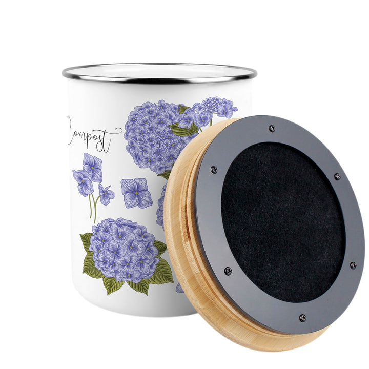 Purely Home Hydrangea Toller Compost Caddy