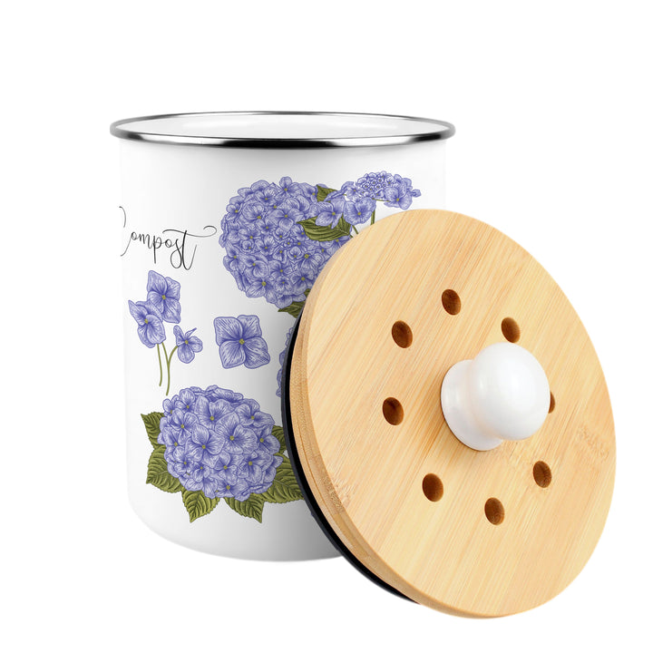 Purely Home Hydrangea Toller Compost Caddy