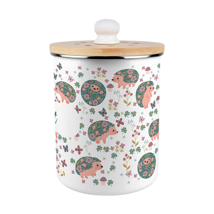 Purely Home Hedgehogs & Flowers Toller Compost Caddy