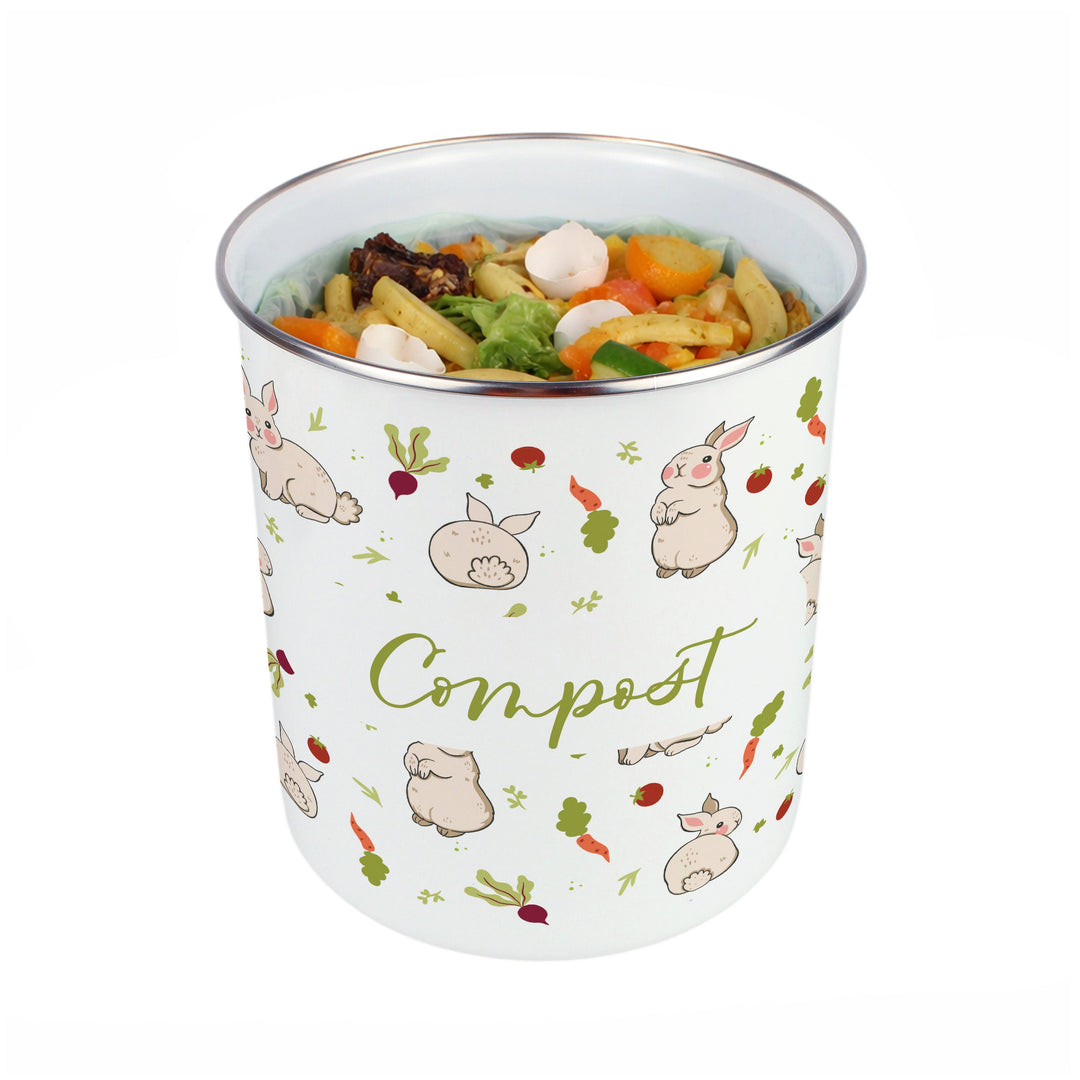 Purely Home Allotment Rabbits Toller Compost Caddy