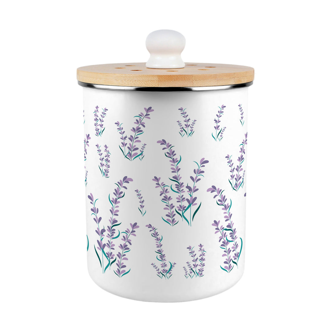 Purely Home Lavender Garden Toller Compost Caddy