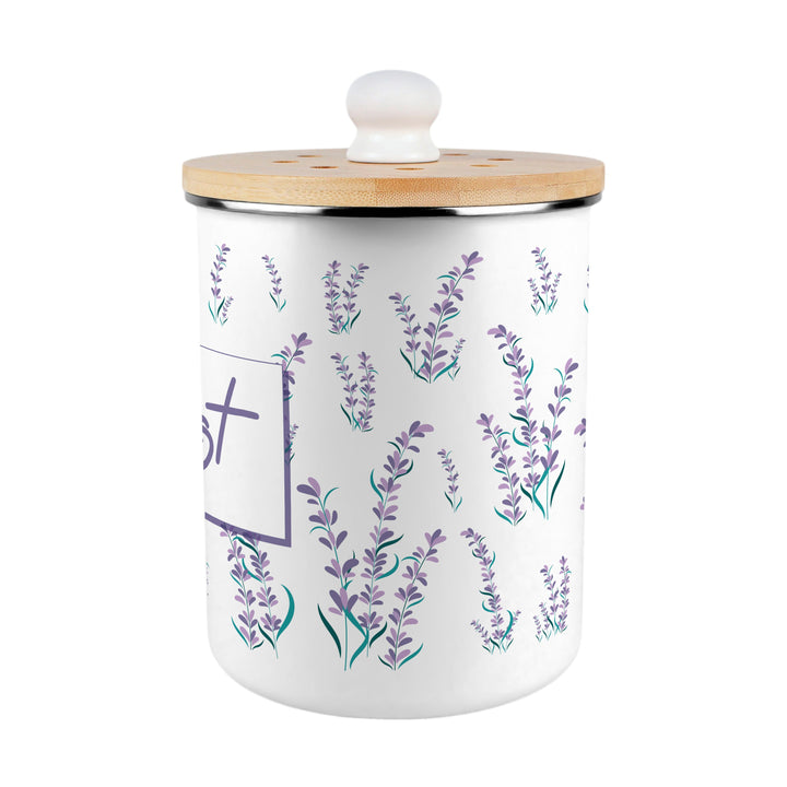 Purely Home Lavender Garden Toller Compost Caddy