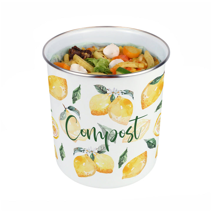 Purely Home Lemons Toller Compost Caddy