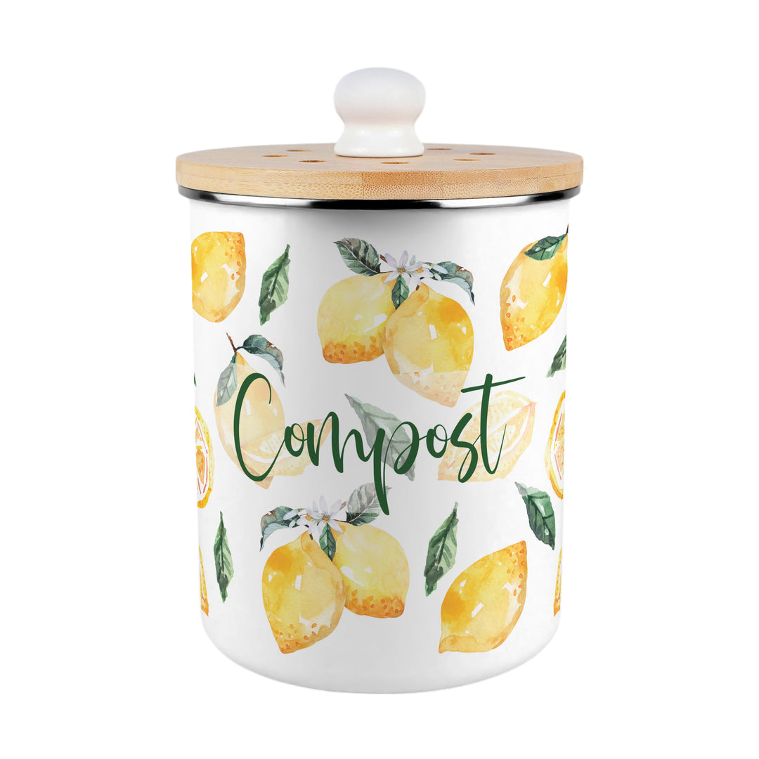Purely Home Lemons Toller Compost Caddy