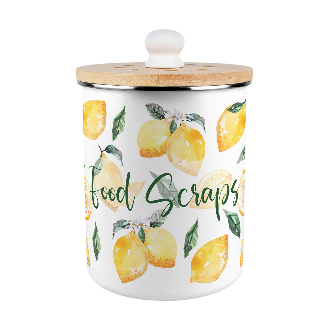 Purely Home Lemons Toller Compost Caddy