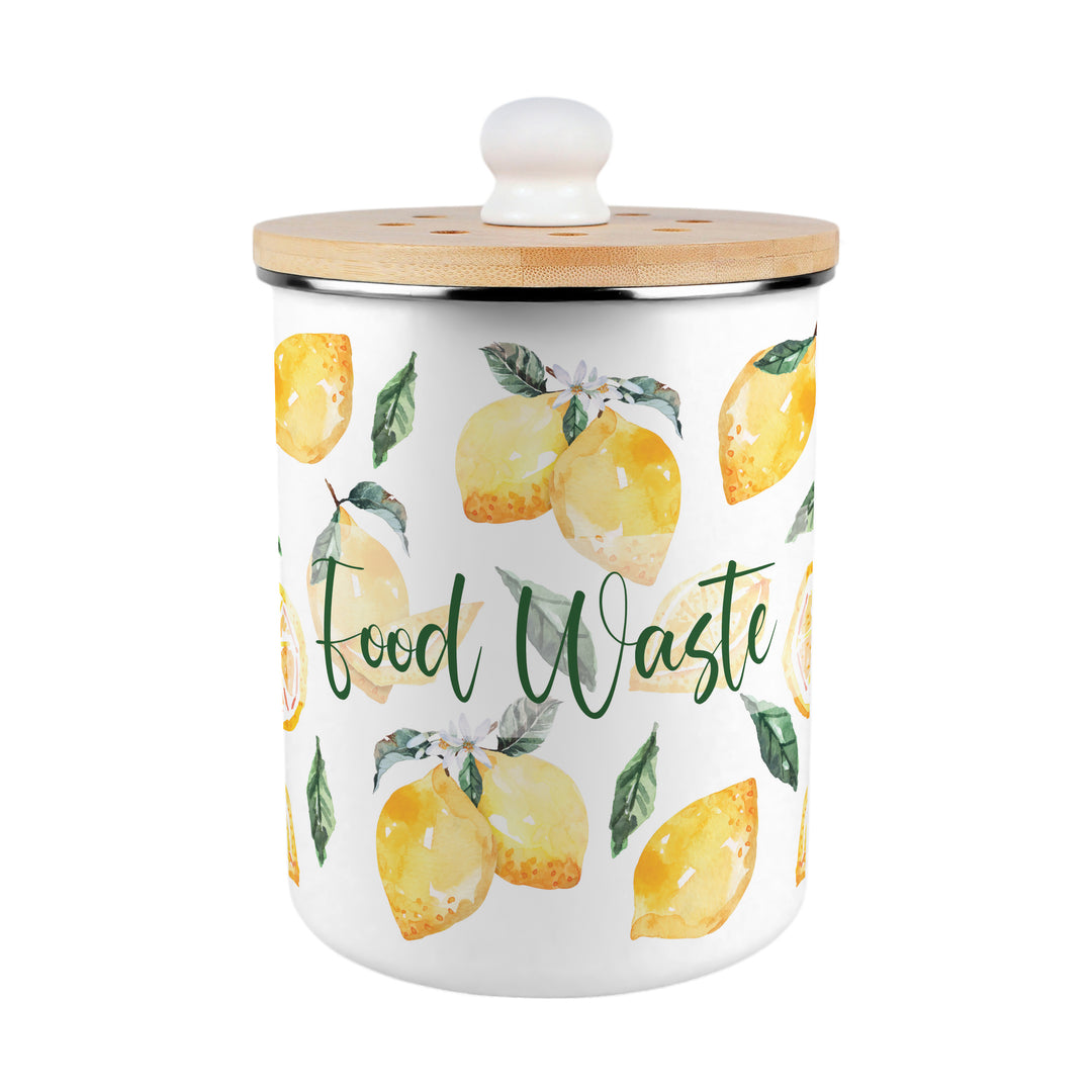 Purely Home Lemons Toller Compost Caddy