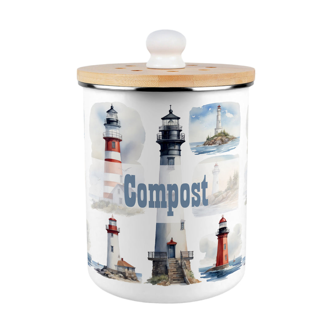 Purely Home Lighthouses Toller Compost Caddy