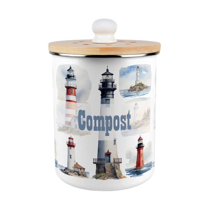 Purely Home Lighthouses Toller Compost Caddy