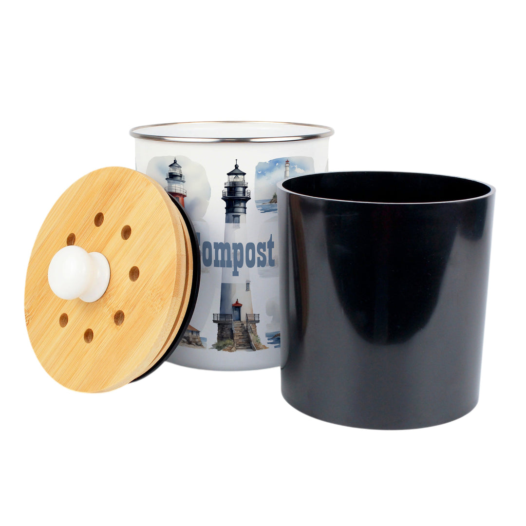 Purely Home Lighthouses Toller Compost Caddy