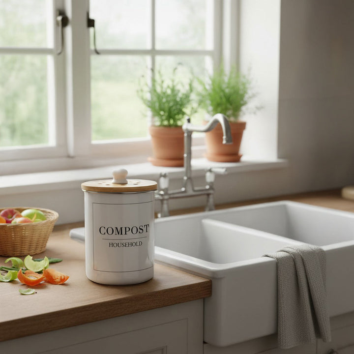 Purely Home Minimalist Toller Compost Caddy