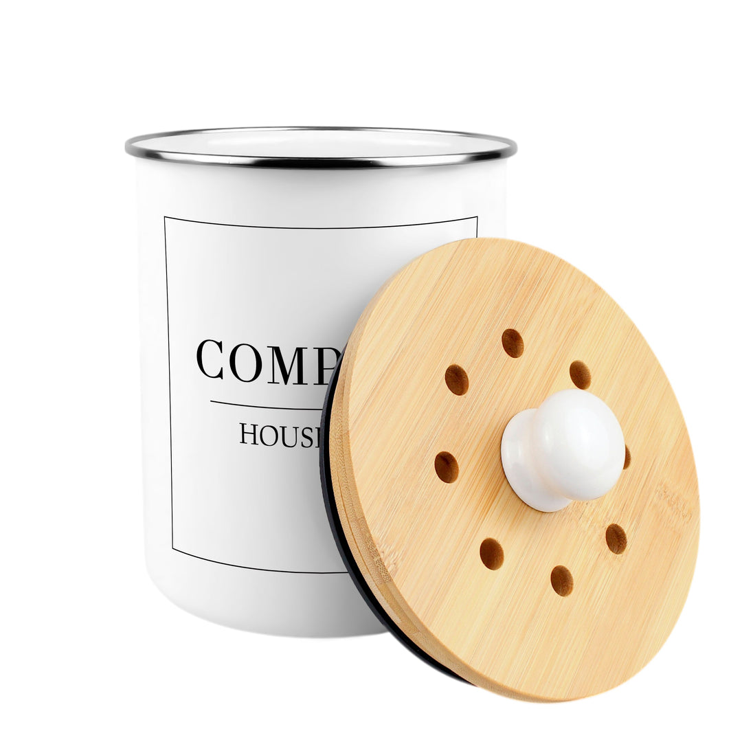 Purely Home Minimalist Toller Compost Caddy