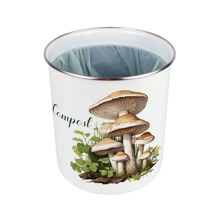 Purely Home Forest Mushrooms Toller Compost Caddy