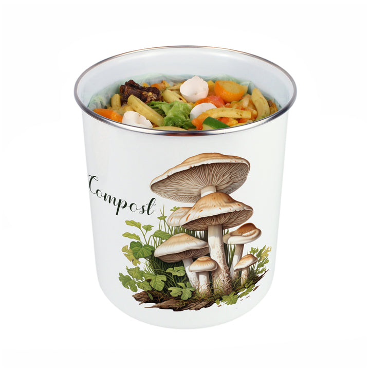 Purely Home Forest Mushrooms Toller Compost Caddy