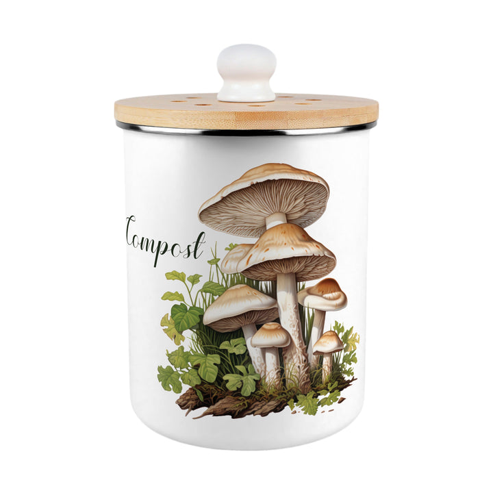 Purely Home Forest Mushrooms Toller Compost Caddy