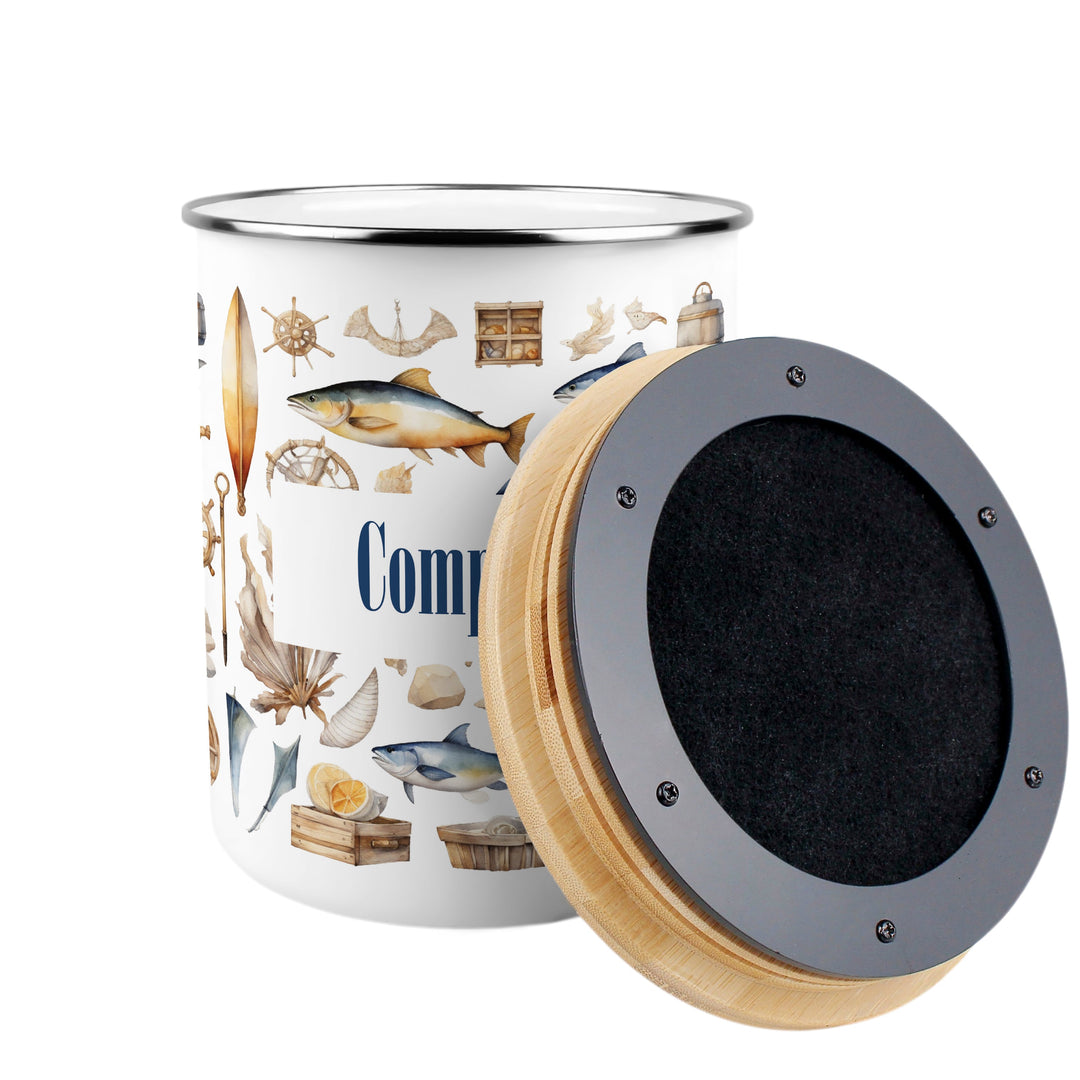 Purely Home Nautical Icons Toller Compost Caddy