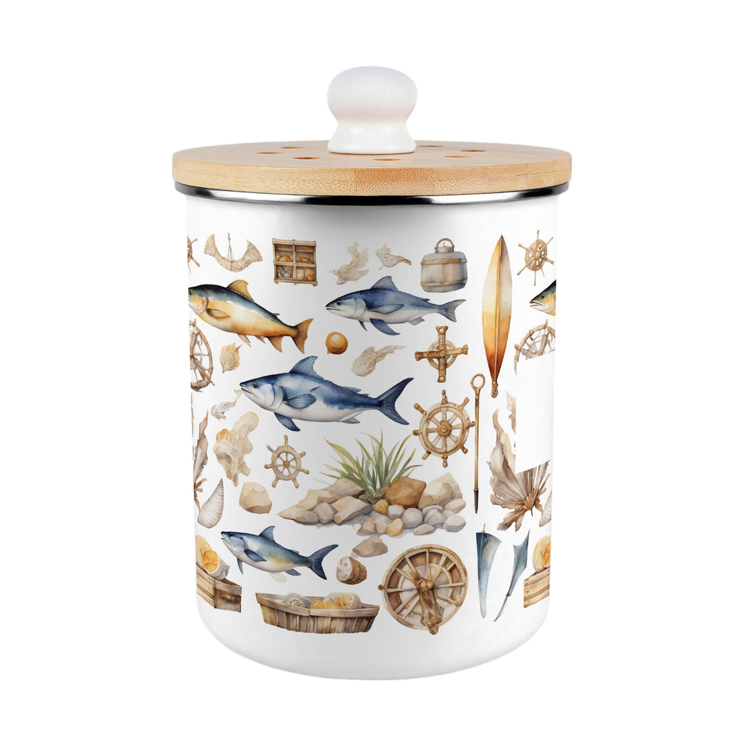 Purely Home Nautical Icons Toller Compost Caddy