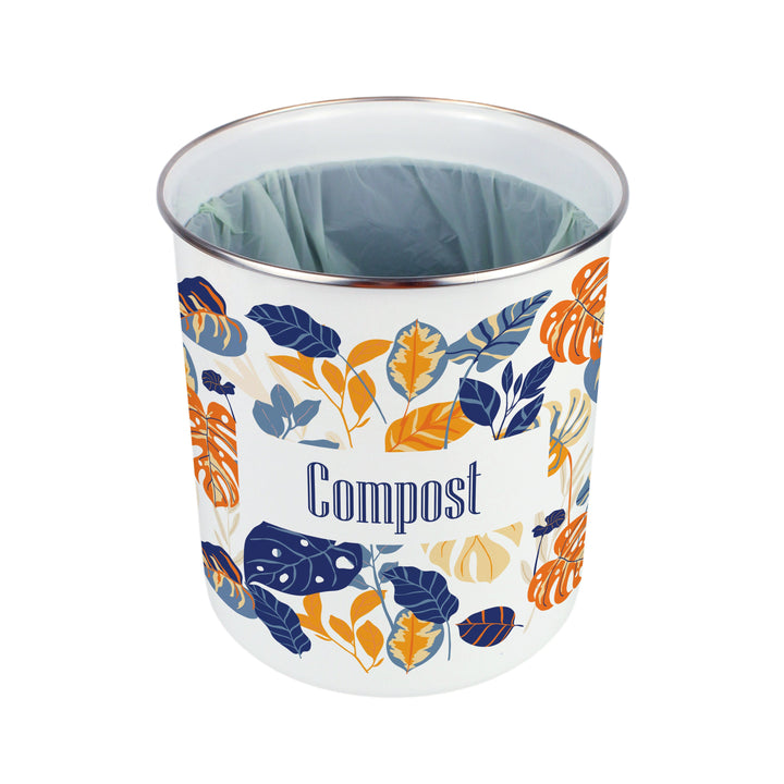 Purely Home Exotic Jungle Toller Compost Caddy