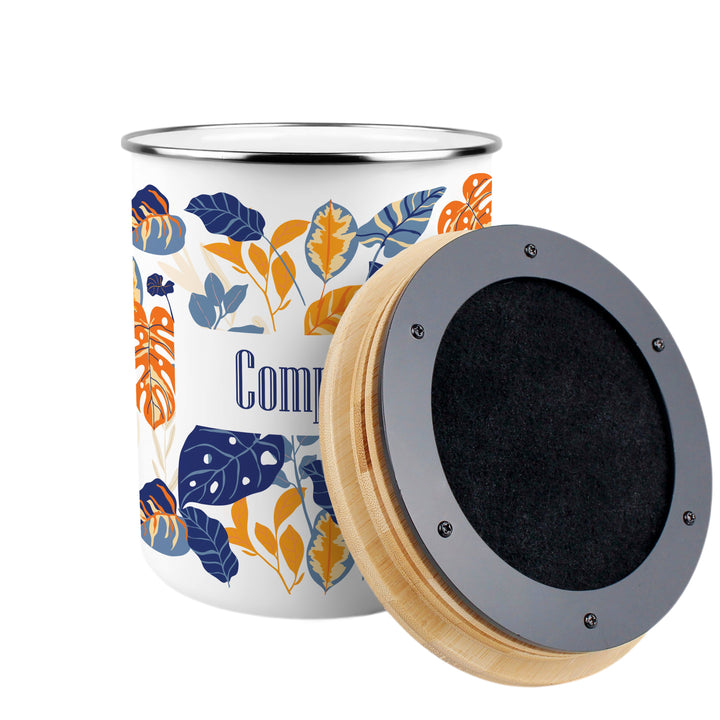 Purely Home Exotic Jungle Toller Compost Caddy