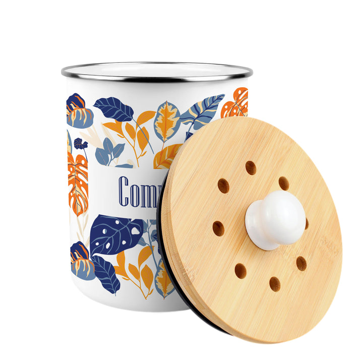 Purely Home Exotic Jungle Toller Compost Caddy