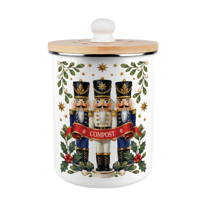 Purely Home Festive Nutcrackers Toller Compost Caddy